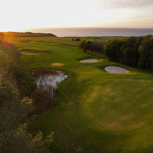 Parcours vue aérienne Golf d'Etretat